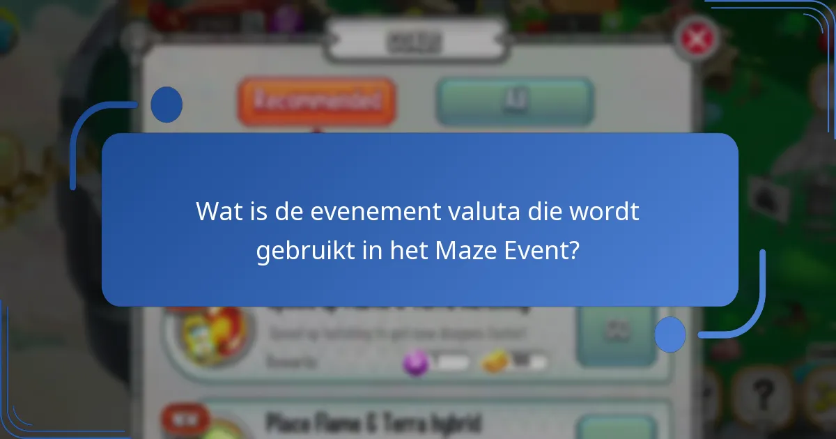 Welke speciale items zijn beschikbaar tijdens het Maze Event?